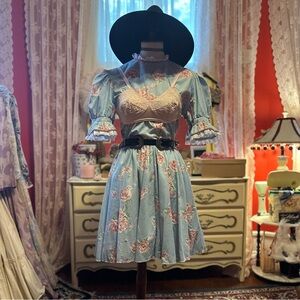 Vintage rockabilly robins egg blue mini